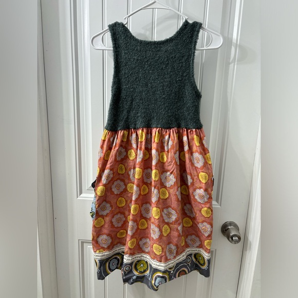 Vintage Matilda Jane Character Counts Vigilante Maya Dress pockets button fuzzy - Picture 2 of 10